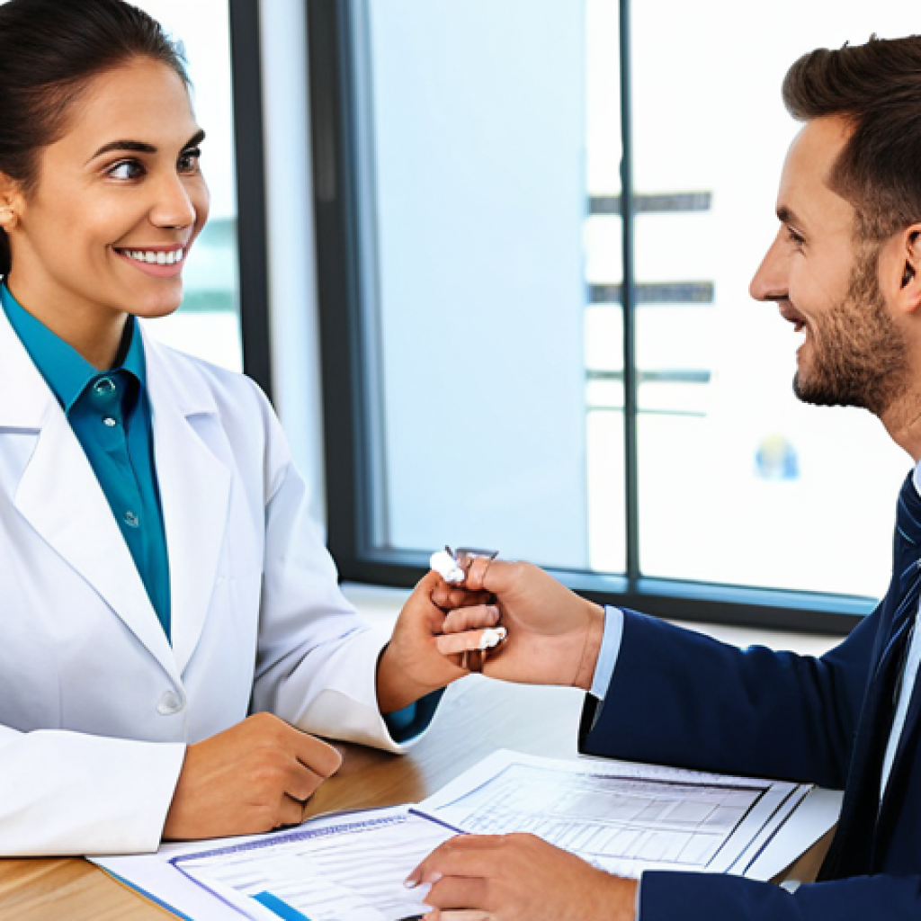 Personalized Nutrition Consultation**
"A friendly nutritionist in a brightly lit, modern office, fully clothed in professional attire, consulting with a client reviewing DNA test results. The client is dressed in modest, everyday clothing. Focus on the informative atmosphere, emphasizing health and well-being. Safe for work, appropriate content, professional setting, perfect anatomy, natural pose, high quality."
**