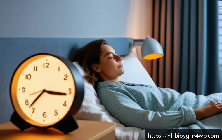 바이오해킹과 체형 변화 - A serene bedroom scene showcasing a Dutch adult woman peacefully sleeping in a cozy, modern bedroom ...